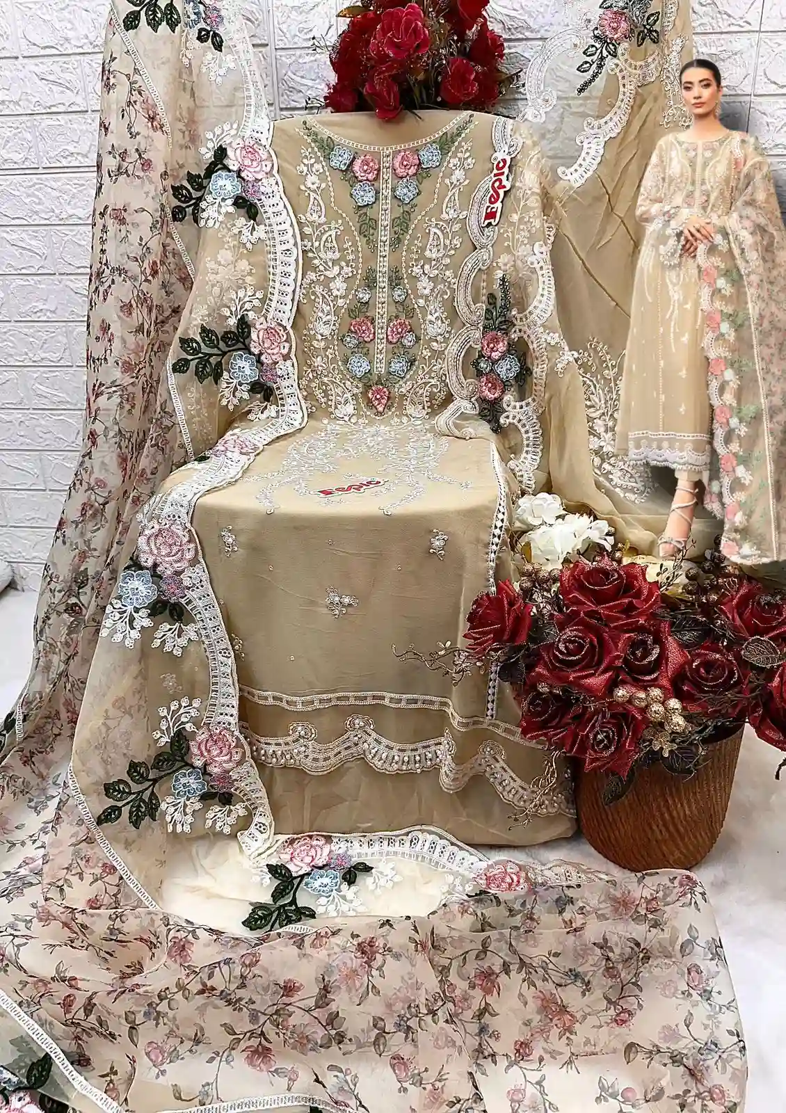 Fepic 1645 Georgette Wholesale Pakistani Salwar Suit Catalog — Wholesale Pakistani Suits, MPA wholesale from Surat - Gallery Image 5